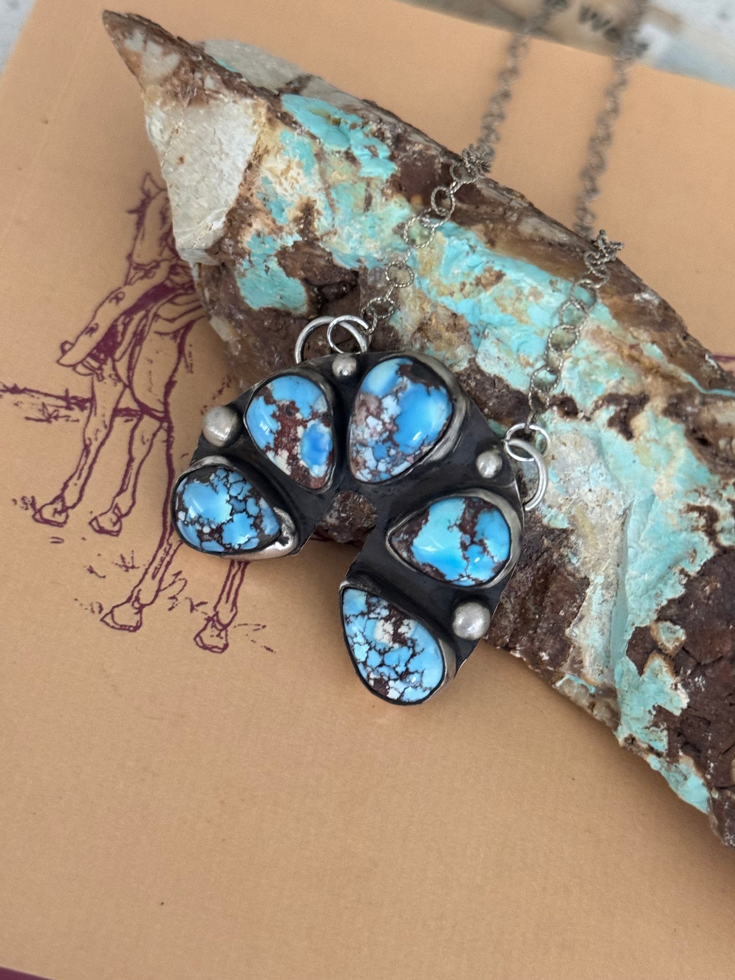 Golden Hills Turquoise Naja Rollo Necklace