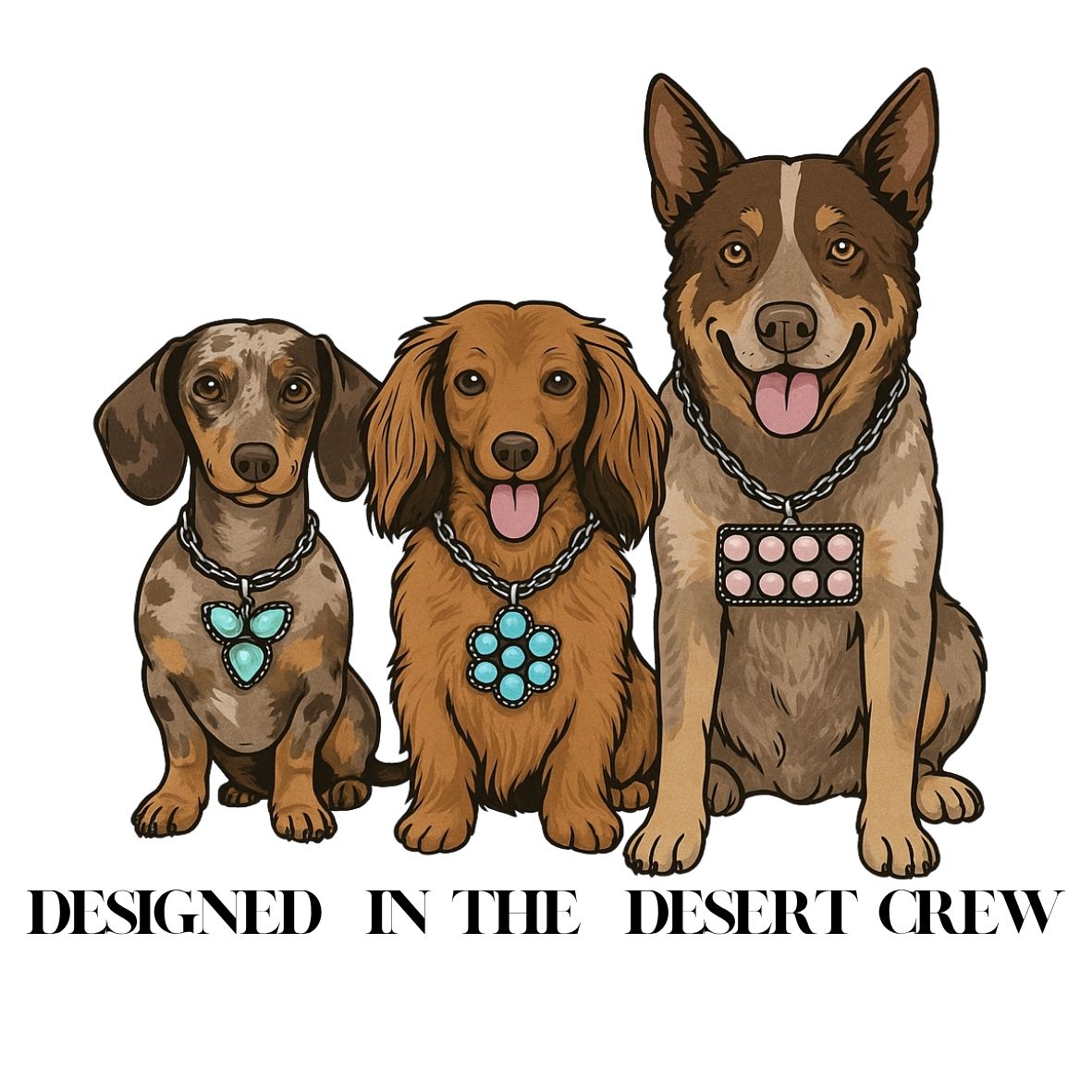Designed in the Desert Crew Dog Crewneck