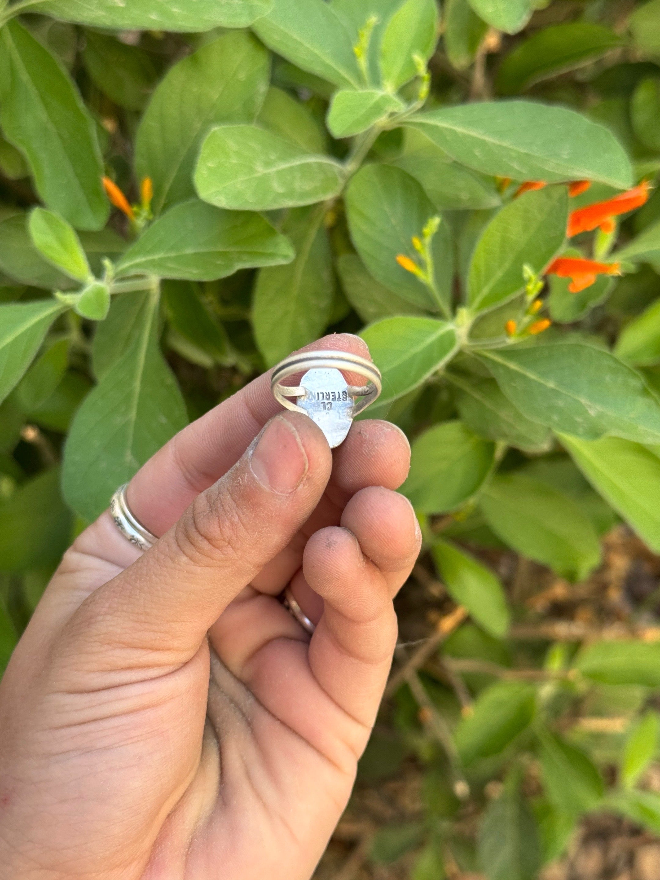 Multi Stone Inlay Ring size 5