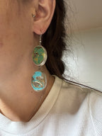 Multi Turquoise Dangle Earrings