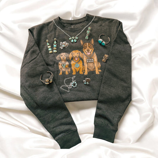 Designed in the Desert Crew Dog Crewneck