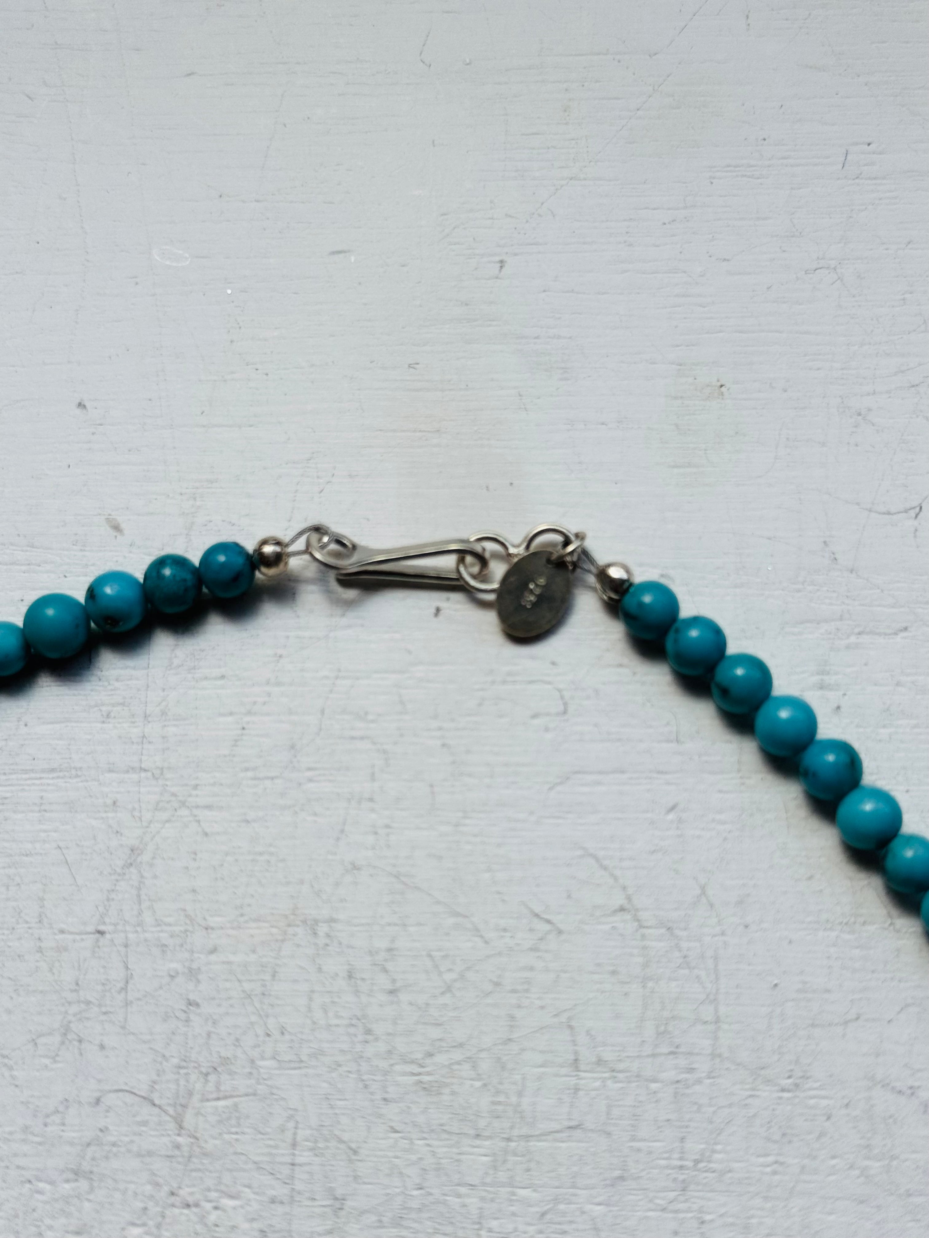 RESELL Turquoise Beaded Necklace 18 inches