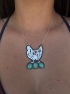 Chicken Inlay Kingman Turquoise Necklace
