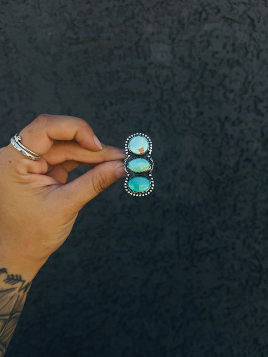 Multi Turquoise Ombré Ring Size 8