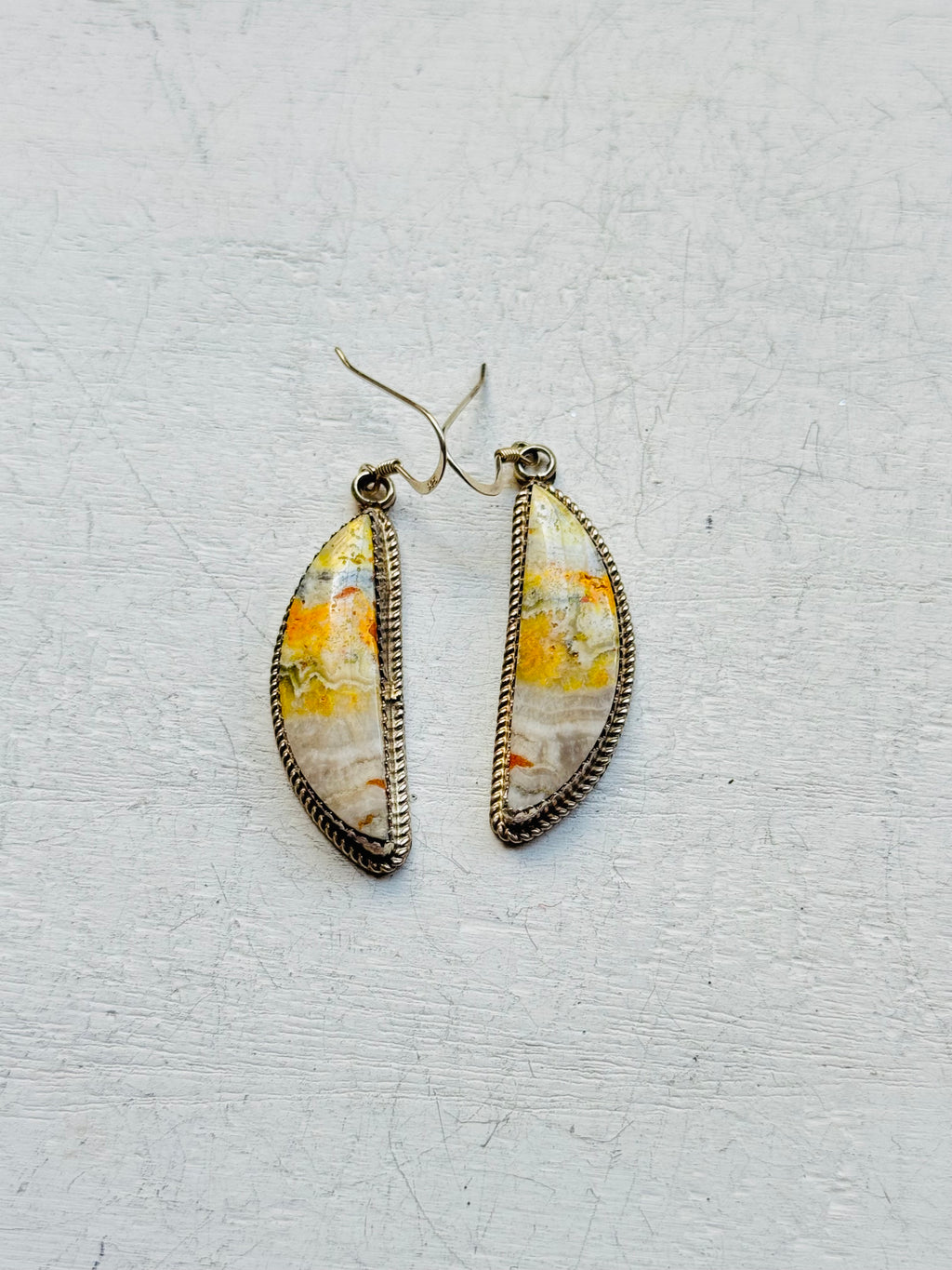 RESELL Reda Galvan Bumblebee Agate Dangle Earrings