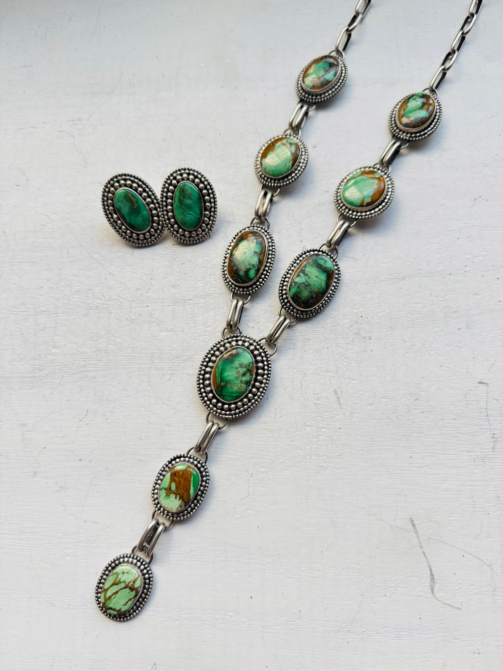 RESELL Shay Pfeiffer Variscite Lariat Necklace