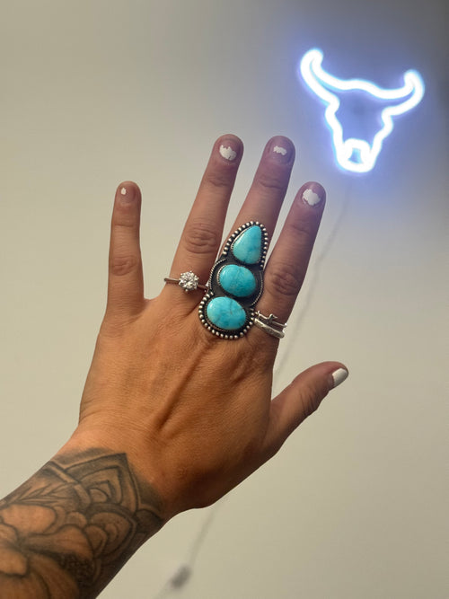 Blue Bird Turquoise Ring Size 7