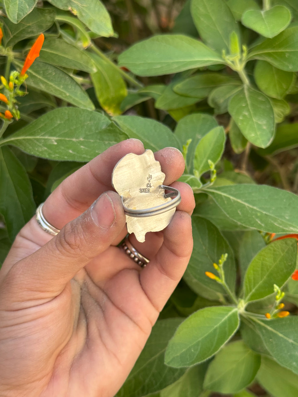 Multi Stone Inlay Ring size 7.5