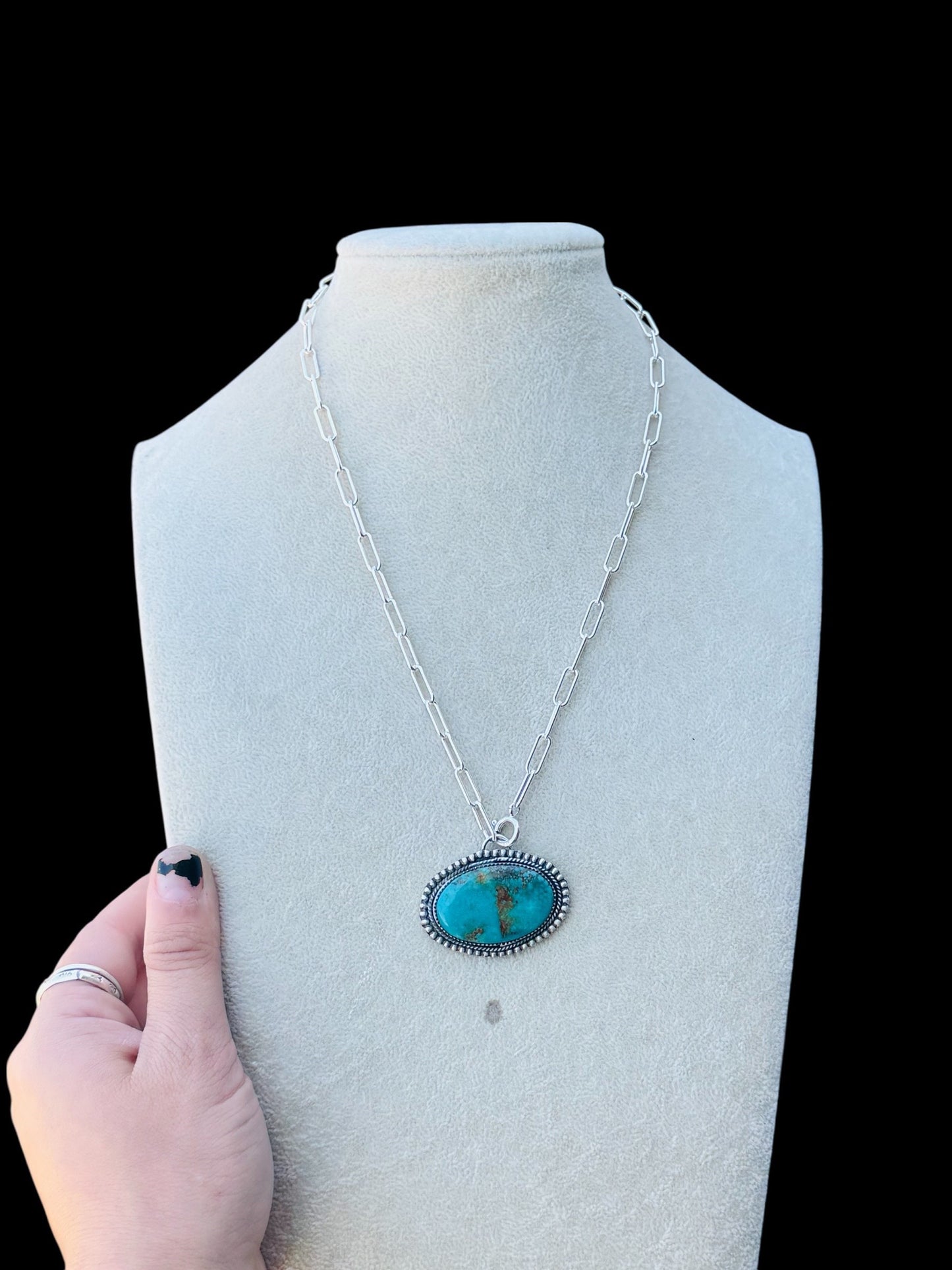 Multi Wear Adjustable Kingman Turquoise Necklace