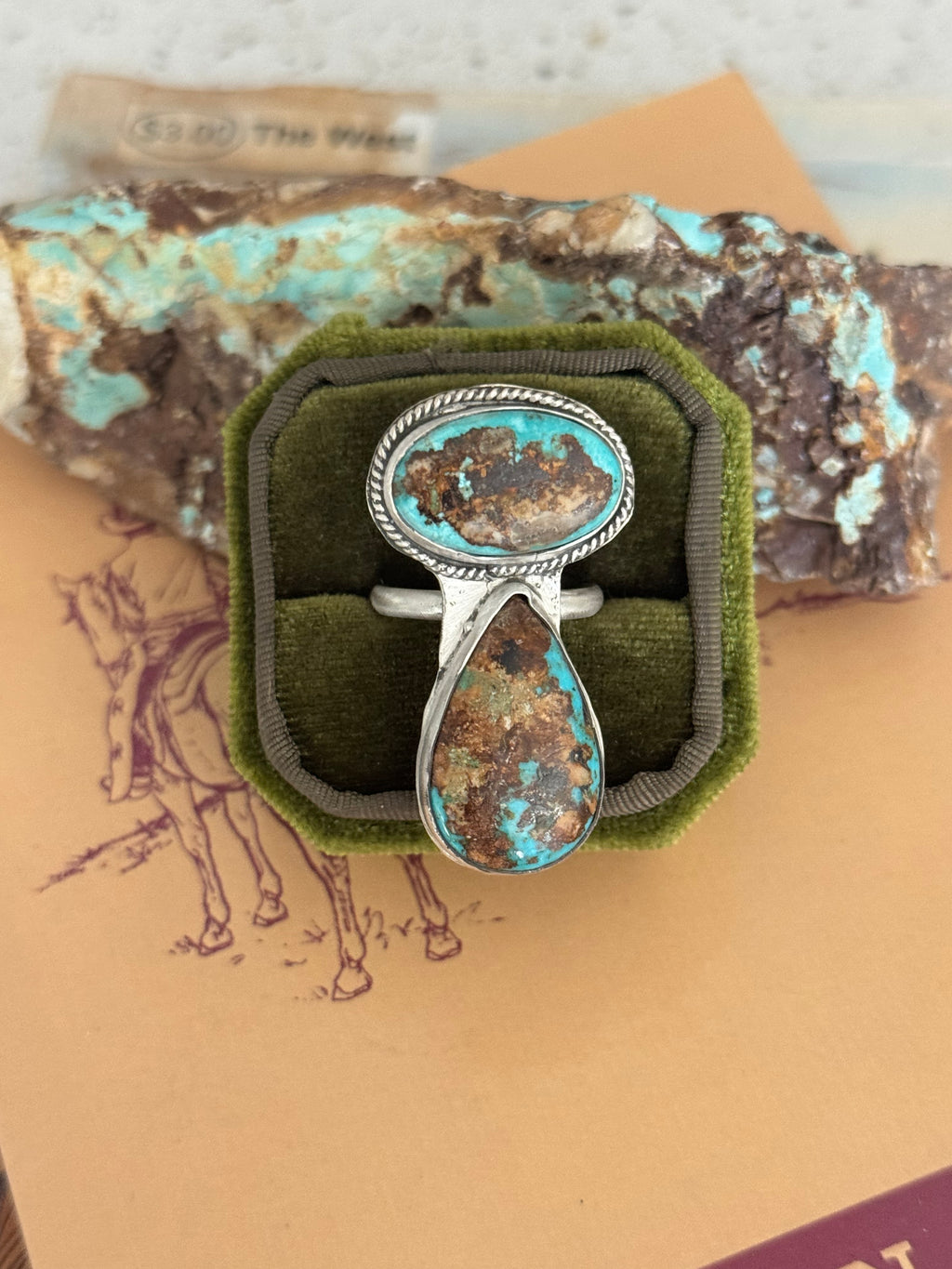 Evans Turquoise Ring Size 9