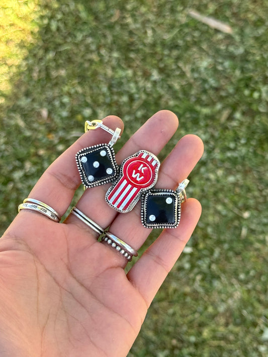 Dice & Enamel Classic Kenworth Pin Necklace