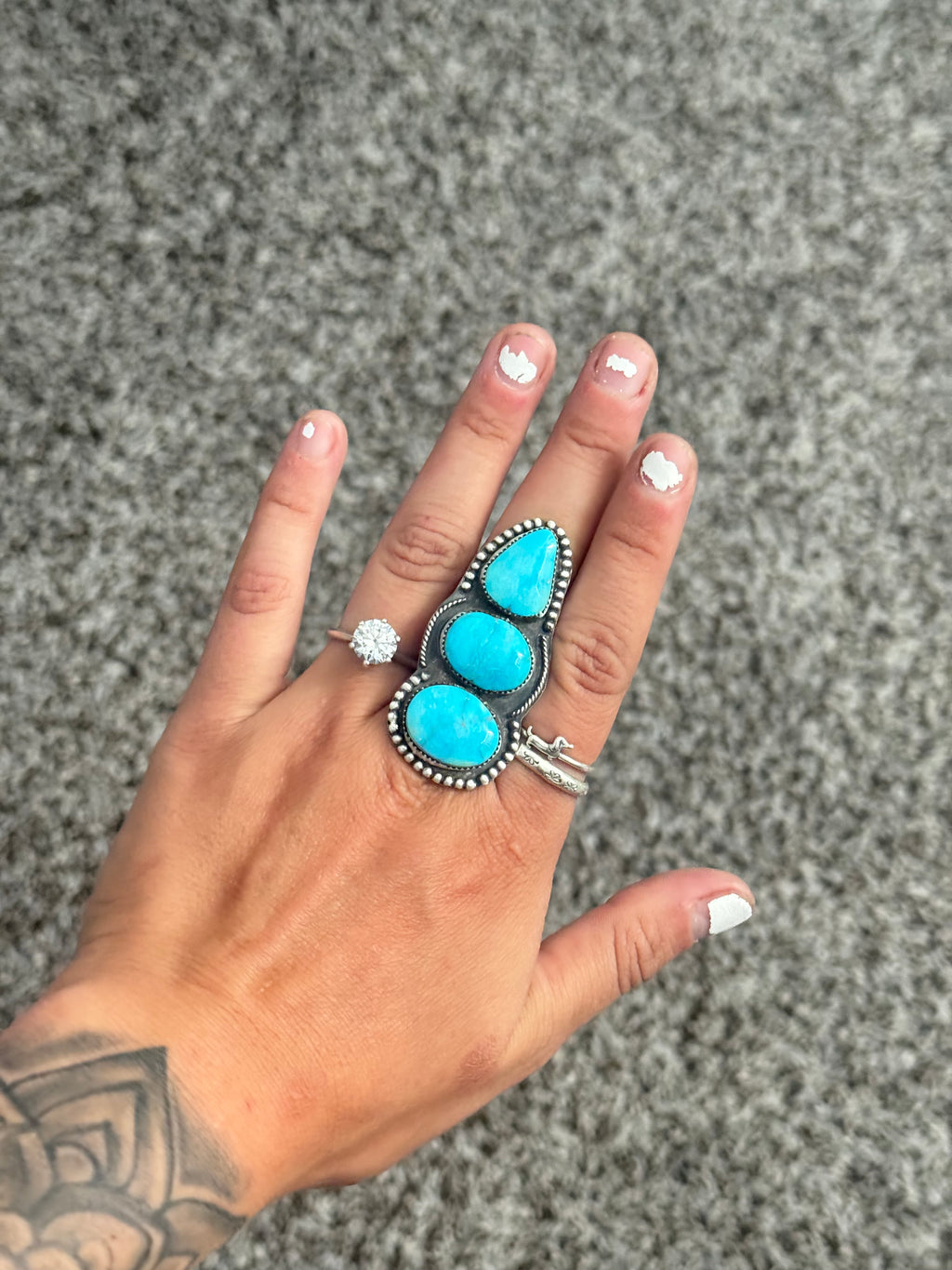Blue Bird Turquoise Ring Size 7