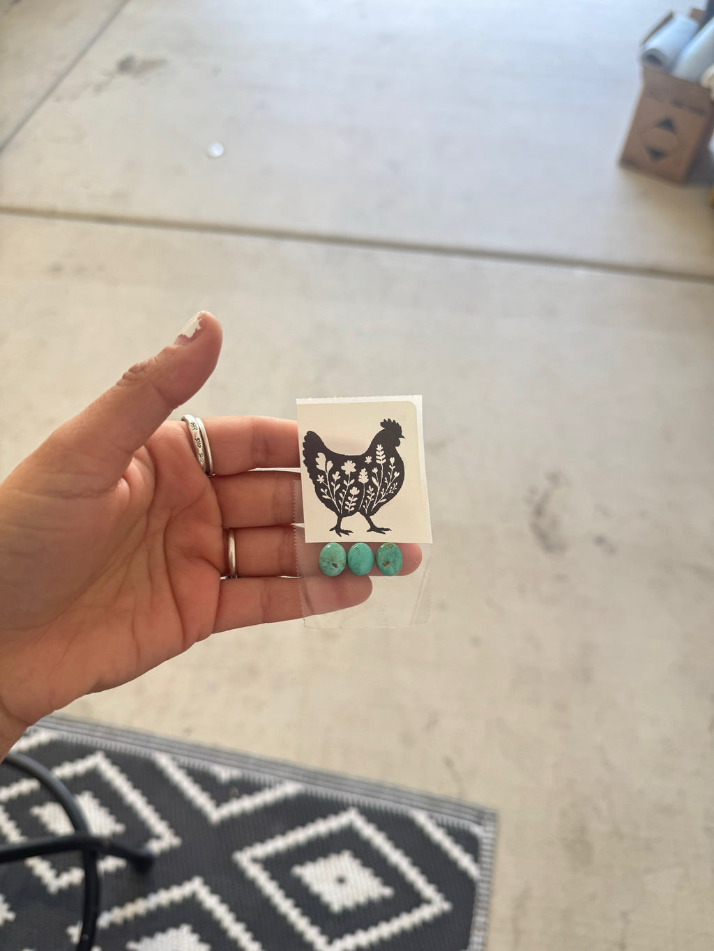 Chicken Inlay Kingman Turquoise Necklace