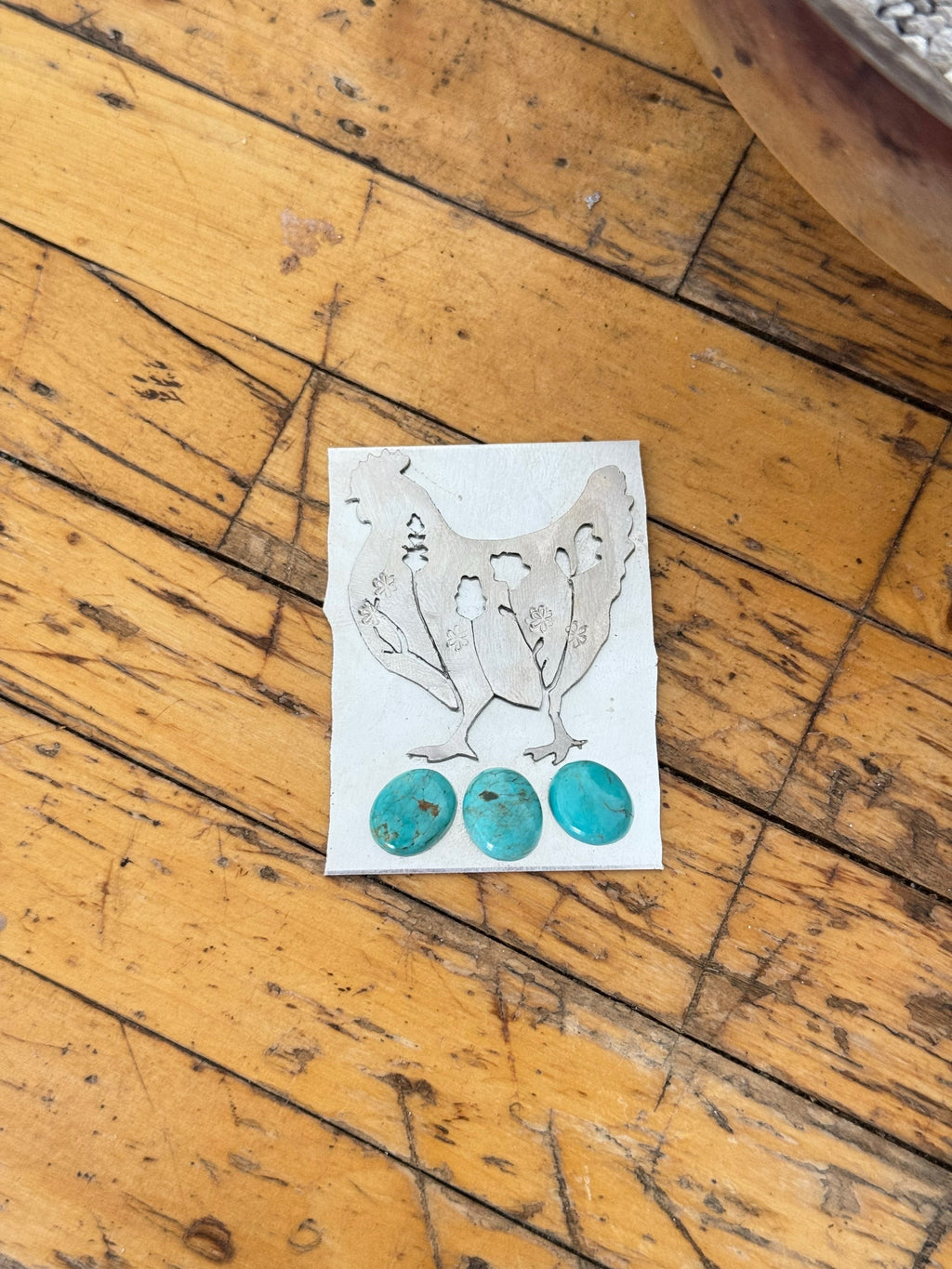 Chicken Inlay Kingman Turquoise Necklace