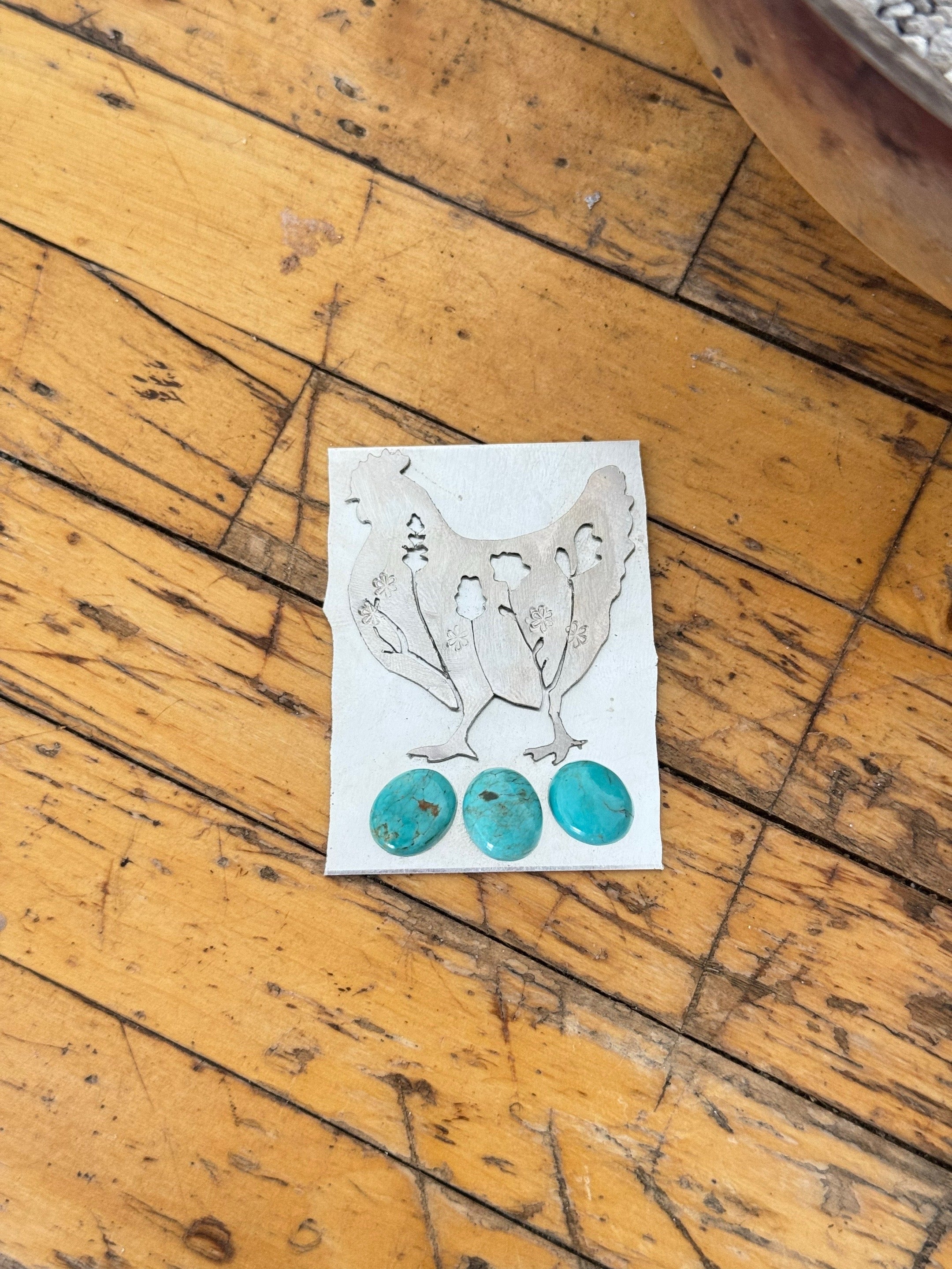 Chicken Inlay Kingman Turquoise Necklace