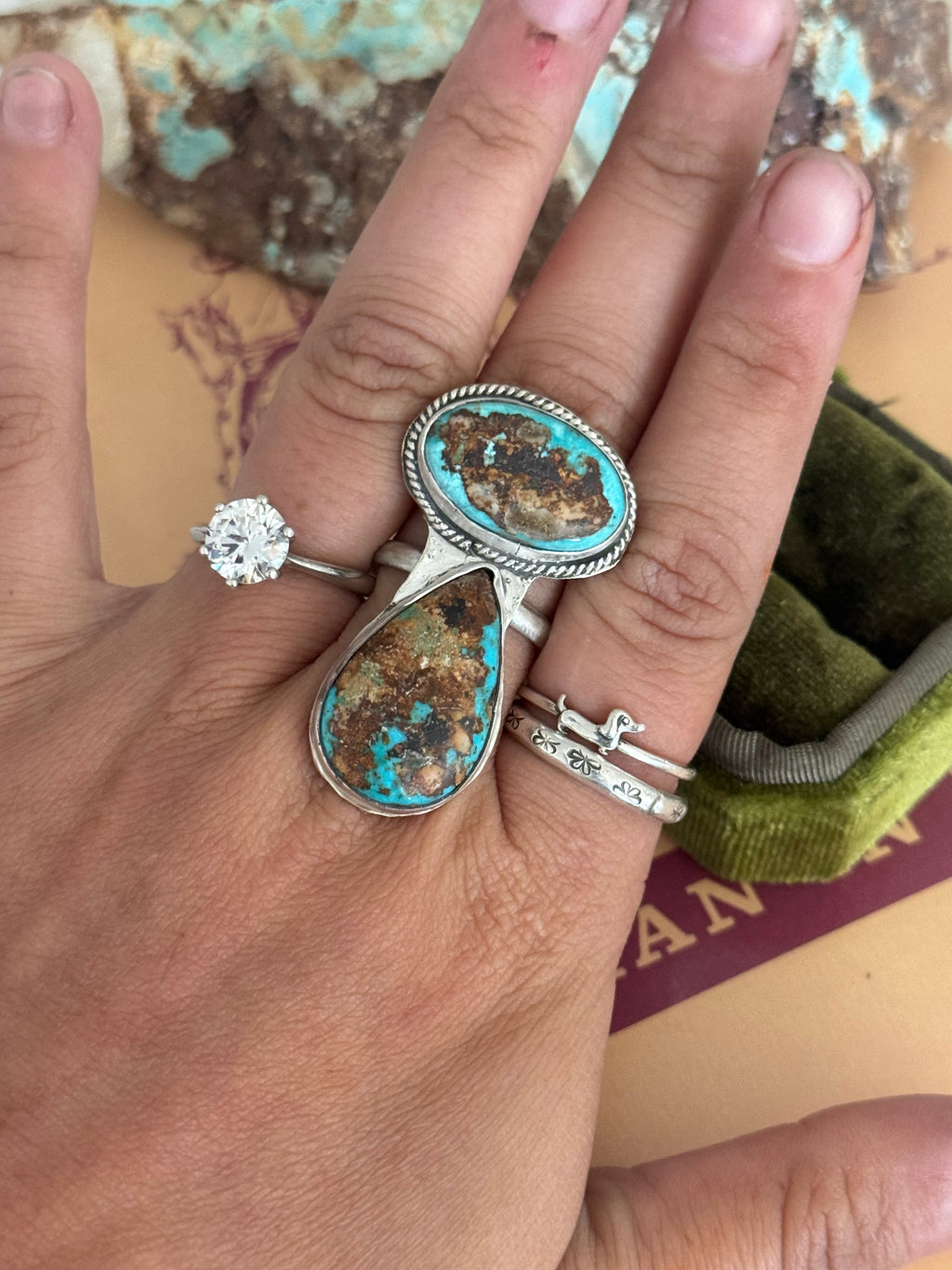 Evans Turquoise Ring Size 9