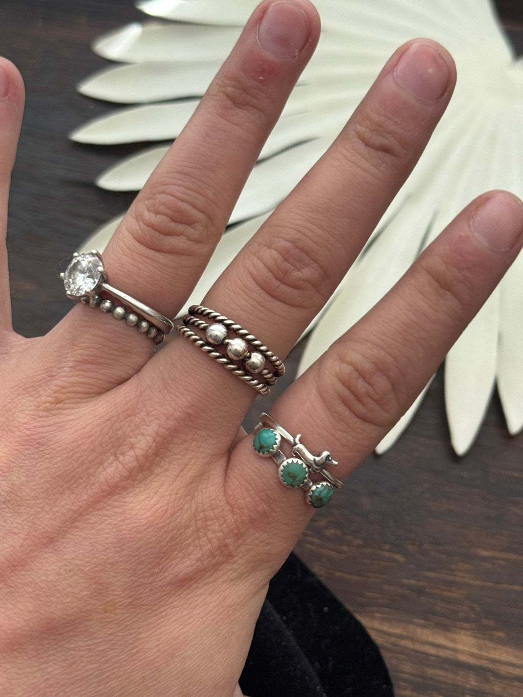 RESELL Southwest Sterling Silver Fidget Ring Size 7