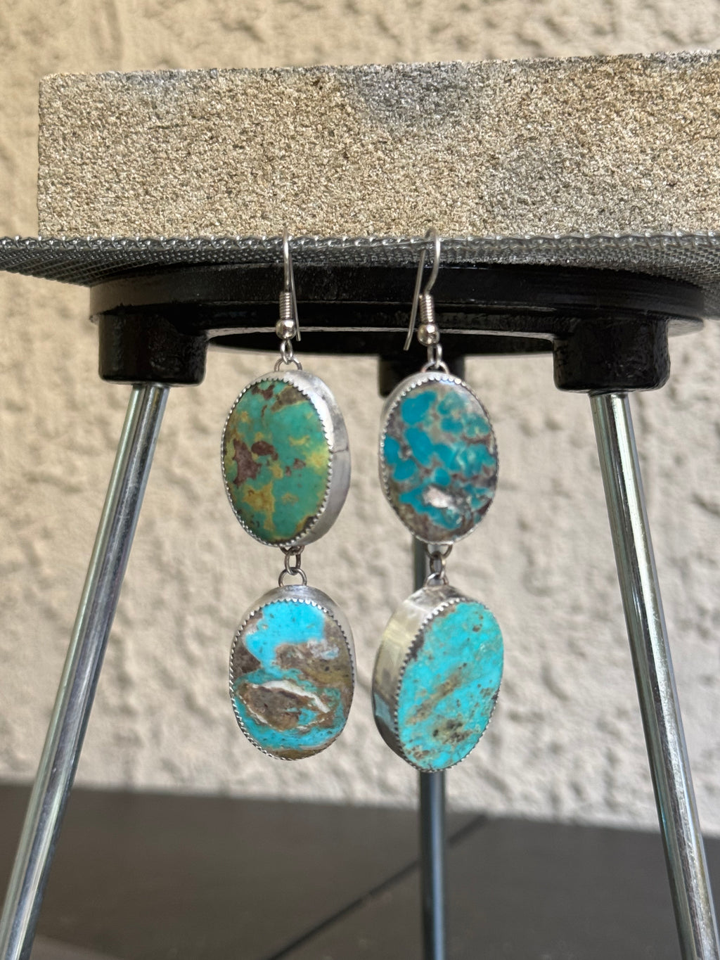 Multi Turquoise Dangle Earrings