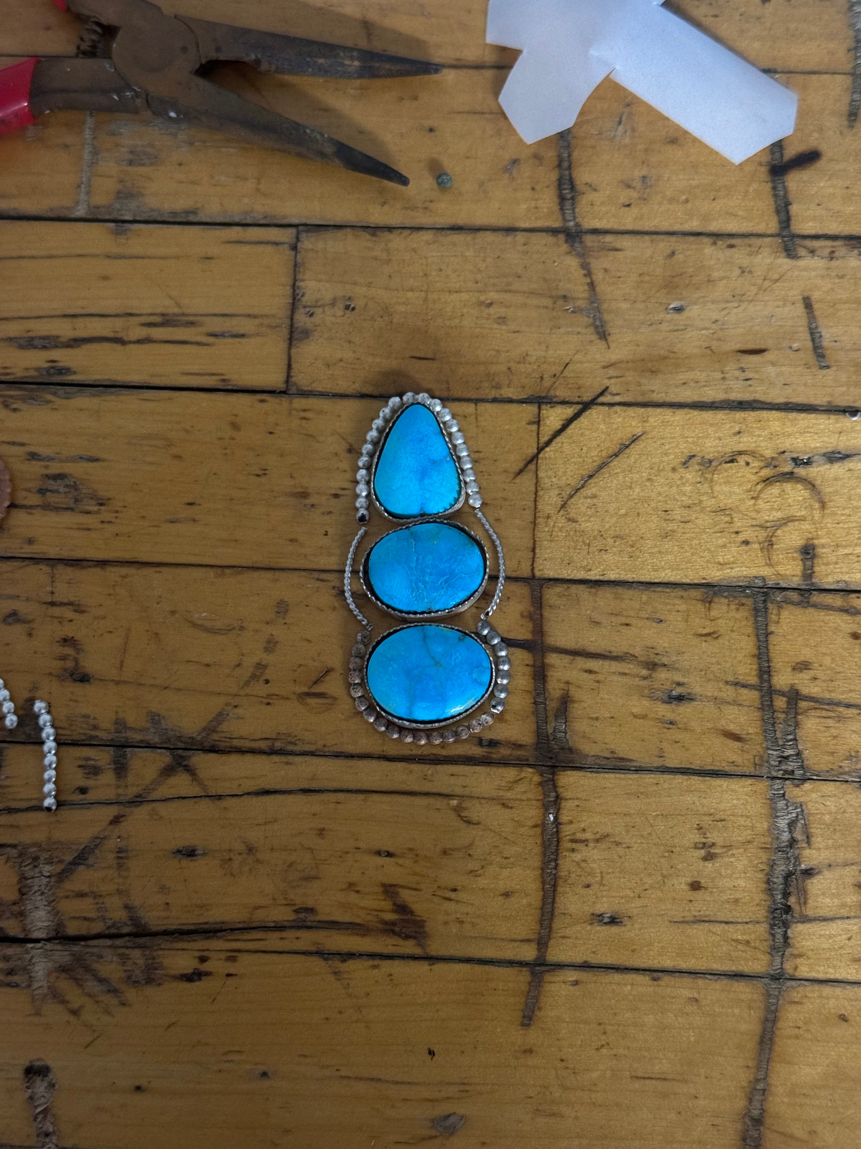 Blue Bird Turquoise Ring Size 7