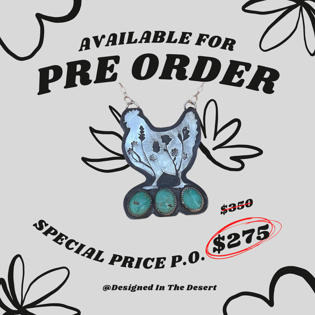 Chicken Inlay Kingman Turquoise Necklace